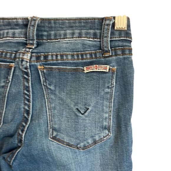 Hudson Jeans Girl's Size 10 Blue Denim Utility Pockets Frayed Hem - Picture 4 of 8
